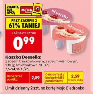 Kaszka Dessella z sosem truskawkowym +2 warianty