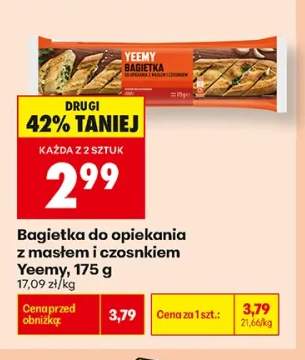 Bagietka do opiekania z masłem i czosnkiem Yeemy