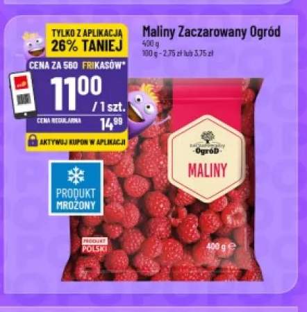 maliny mrożone