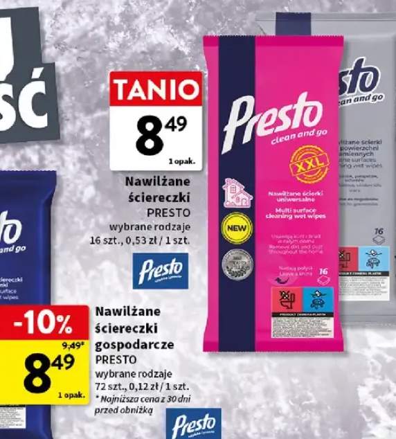 ściereczki nawilżane