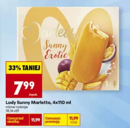 Lody Sunny Marletto 4-pak