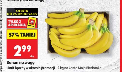 Banany na wagę