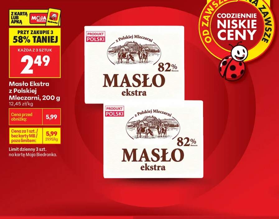 Masło ekstra z Polskiej Mleczarni