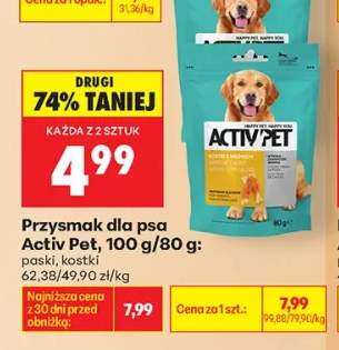 Przysmak dla psa Activ Pet paski +1 wariant