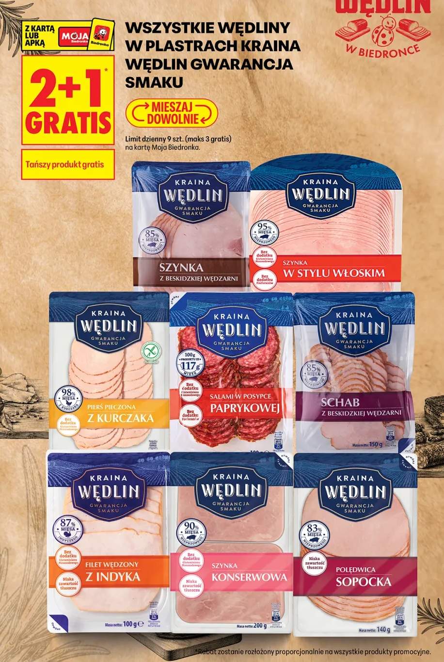 Szynka z beskidzkiej wędzarni Kraina Wędlin +8 wariantów