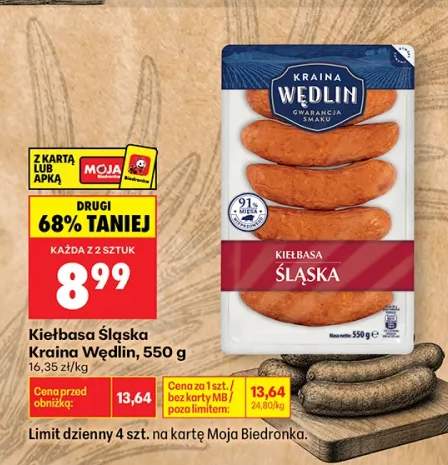 Kiełbasa śląska Kraina Wędlin