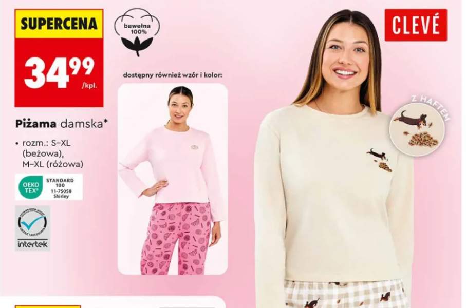 Piżama damska Clevé