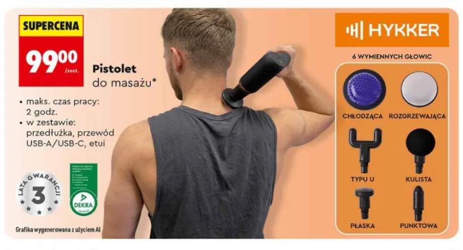 Pistolet do masażu Hykker