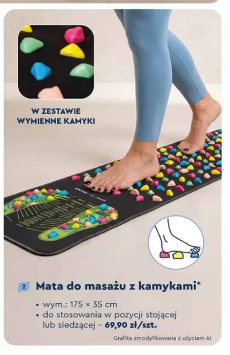 Mata do masażu z kamykami Spokey