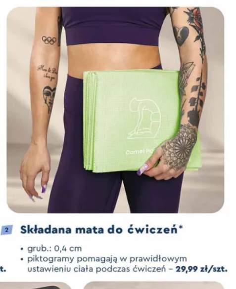 Składana mata do ćwiczeń