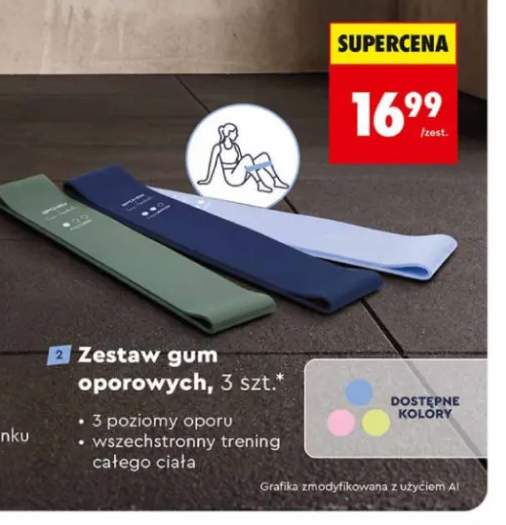 Zestaw gum oporowych 3 szt. Spokey