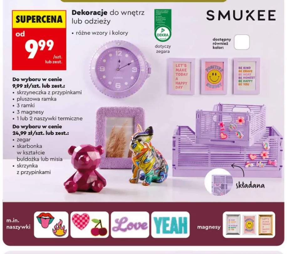 Skrzyneczka z przypinkami Smukee +9 wariantów