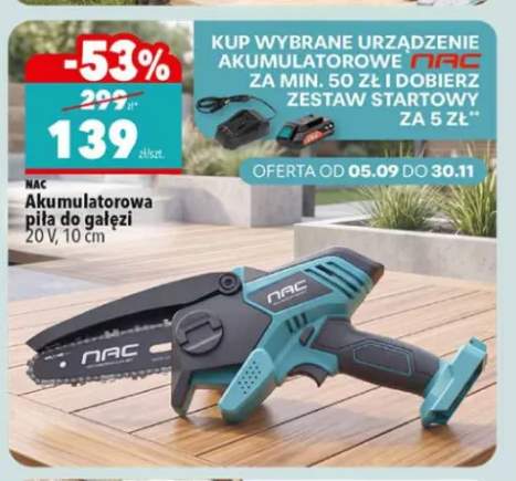 Akumulatorowa piła do gałęzi Nac