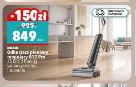 Odkurzacz pionowy mopujący G12 Pro z funkcją samoczyszczenia i suszenia Dreame