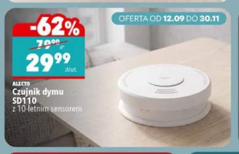 Czujnik dymu SD110 z 10-letnim sensorem Alecto