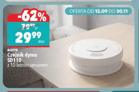 Czujnik dymu SD110 z 10-letnim sensorem Alecto
