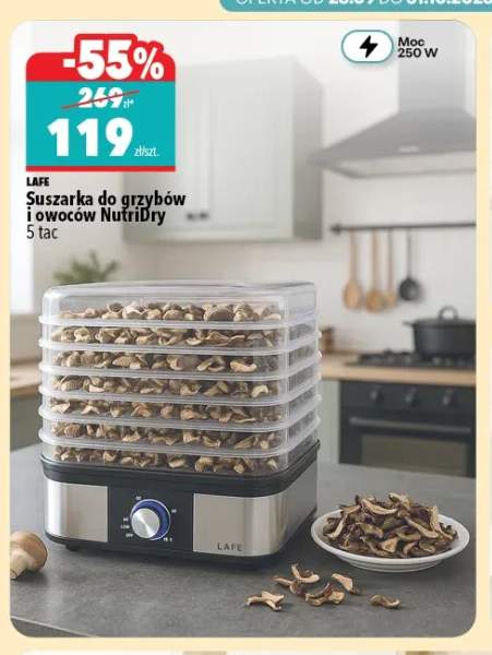 Suszarka do grzybów i owoców NutriDry 5 tac Lafe