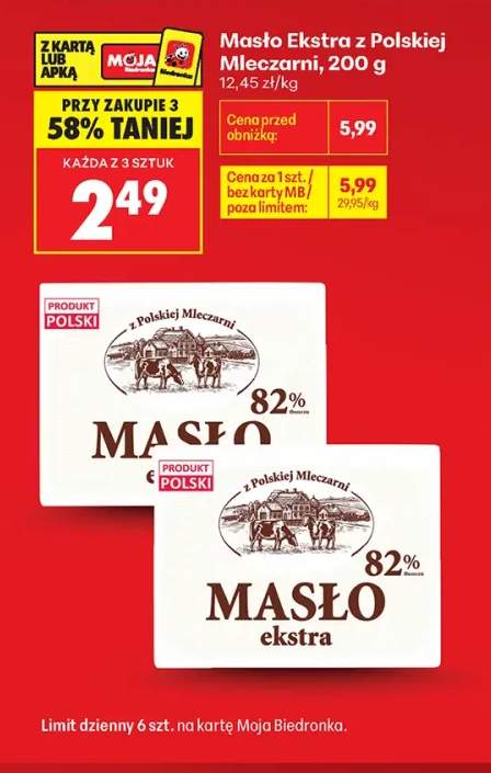 Masło ekstra z Polskiej Mleczarni