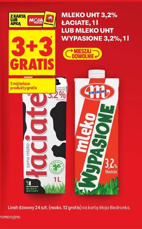 Mleko UHT Łaciate 3,2% +1 wariant