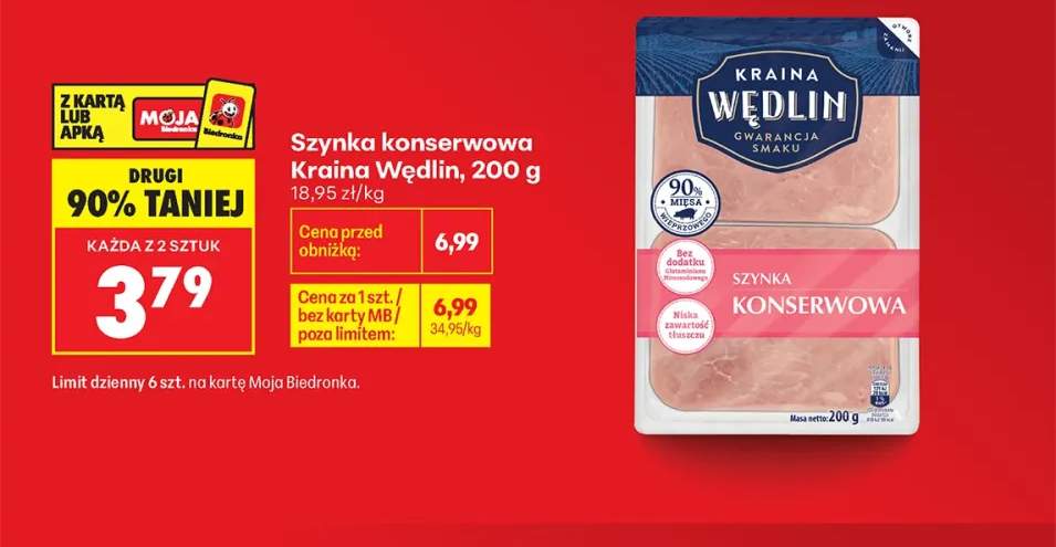 Szynka konserwowa Kraina Wędlin