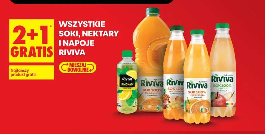 Soki, nektary i napoje Riviva +4 warianty