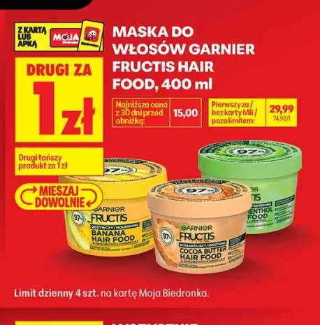 Maska do włosów Garnier Fructis Hair Food