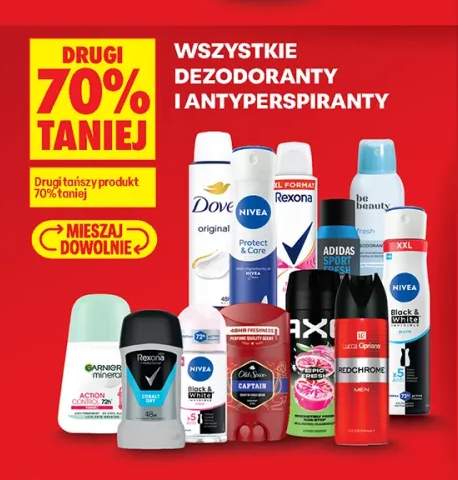 Dezodoranty i antyperspiranty +12 wariantów