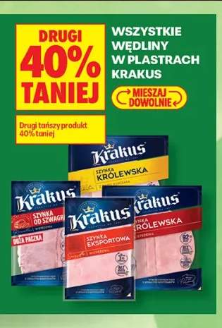 Wędliny w plastrach Krakus +4 warianty