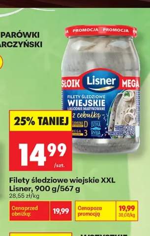 Filety śledziowe wiejskie XXL Lisner