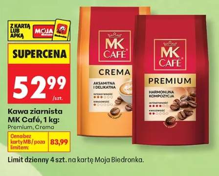Kawa ziarnista MK Café Premium +1 wariant
