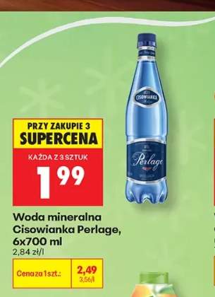 Woda mineralna gazowana Cisowianka Perlage 6-pak