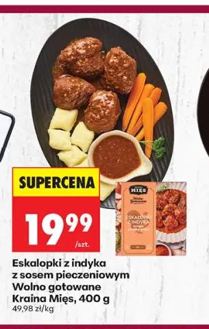 Eskalopki z indyka z sosem pieczeniowym Wolno gotowane Kraina Mięs