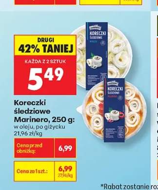 Koreczki śledziowe w oleju Marinero +1 wariant