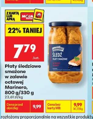 Płaty śledziowe smażone w zalewie octowej Marinero