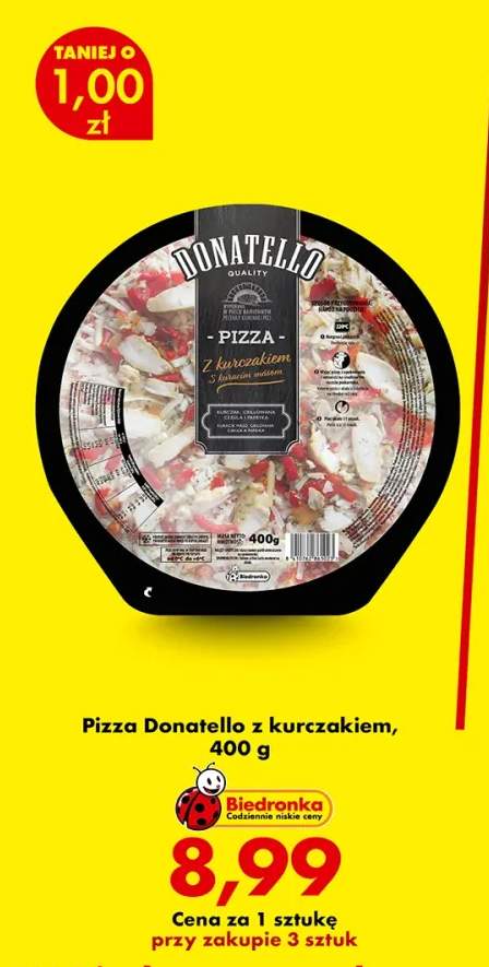 Pizza Donatello z kurczakiem