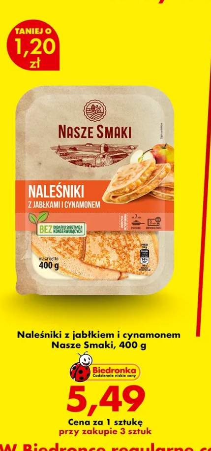 Naleśniki z jabłkiem i cynamonem Nasze Smaki