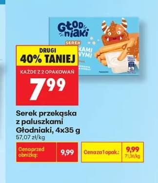 Serek przekąska z paluszkami Głodniaki 4-pak 35 g