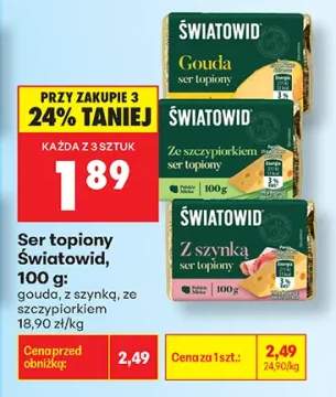 Ser topiony Światowid gouda +2 warianty