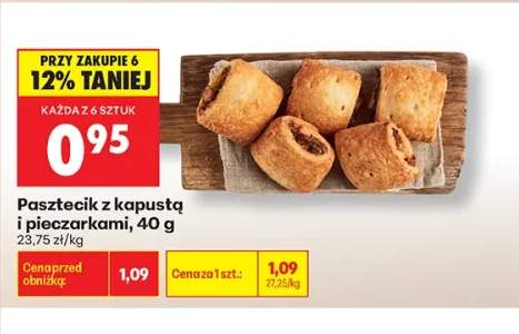 Pasztecik z kapustą i pieczarkami