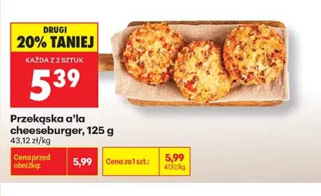 Przekąska a'la cheeseburger