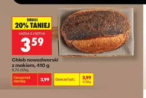 Chleb nowodworski z makiem