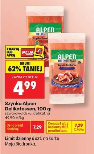 Szynka szwarcwaldzka Alpen Delikatessen +1 wariant