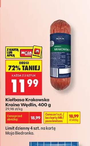 Kiełbasa krakowska Kraina Wędlin