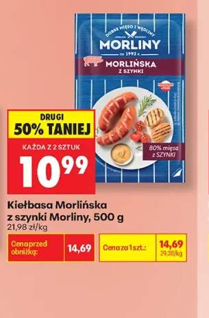 Kiełbasa morlińska z szynki Morliny