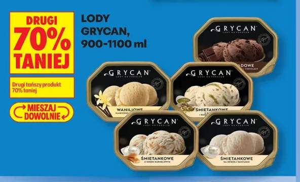 Lody Grycan czekoladowe +4 warianty