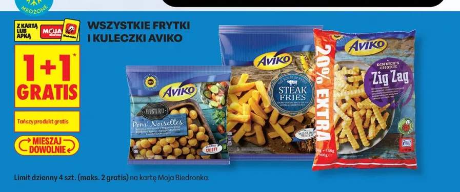 Frytki i kuleczki Aviko +3 warianty