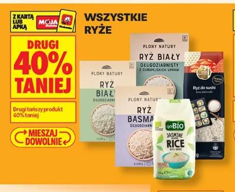 Ryż biały długoziarnisty Plony Natury 4-pak 150 g +4 warianty