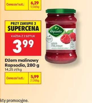Dżem malinowy Rapsodia