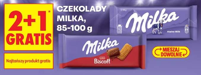 Czekolada Milka Alpine Milk +1 wariant