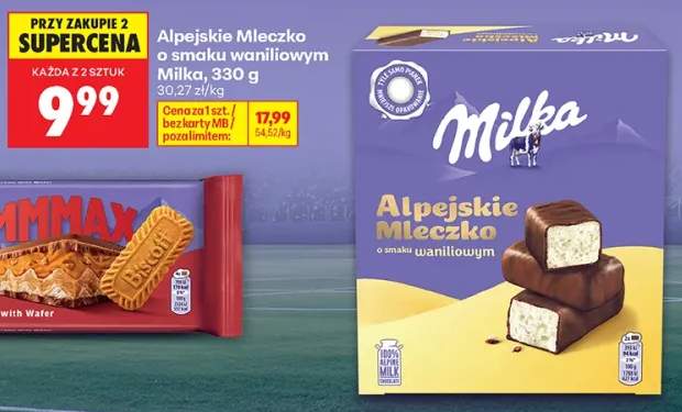 Alpejskie Mleczko o smaku waniliowym Milka